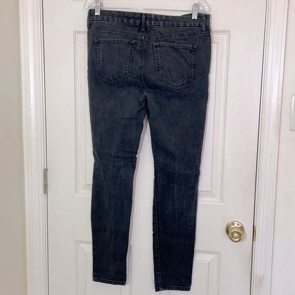 Jessica Simpson Dark Gray Curvy High Rise Skinny Knee Distressed Jeans 29 - Picture 6 of 6